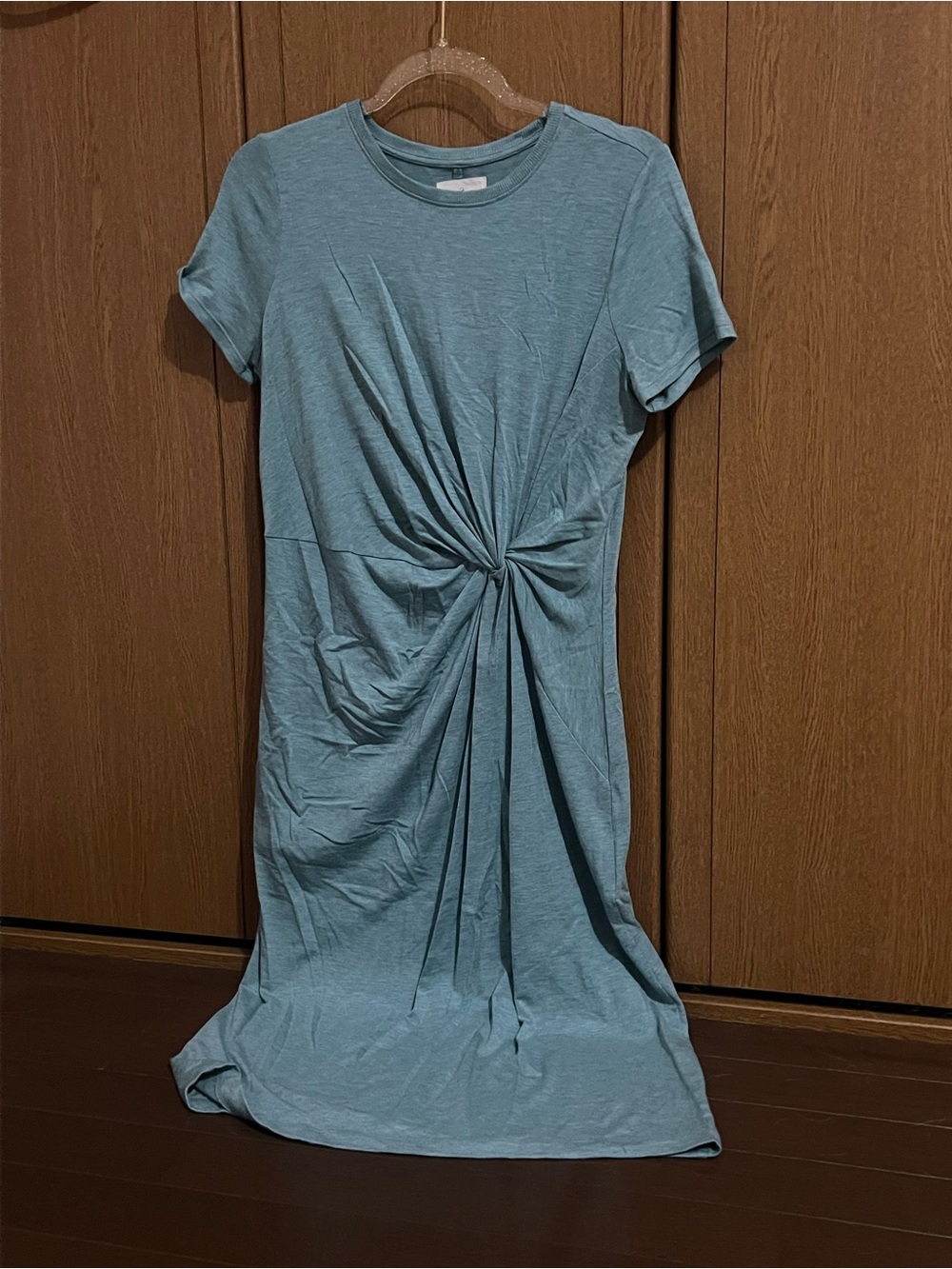 Lou & Grey Teal Twist-Knot Midi Dress Size S